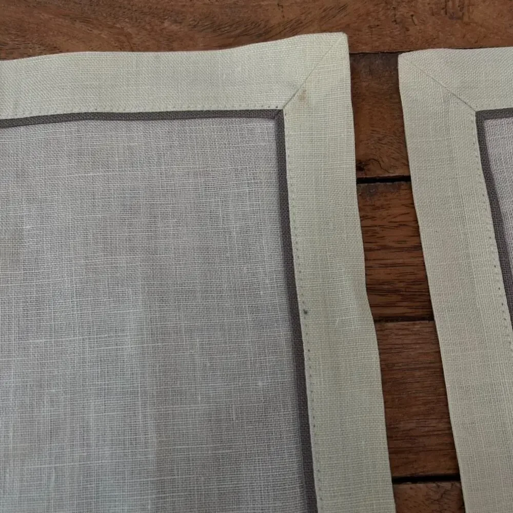 Linen Square Napkins Set of 4 9